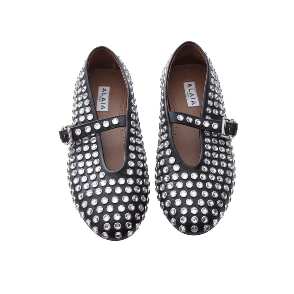 Alaia Black Studded Shoes